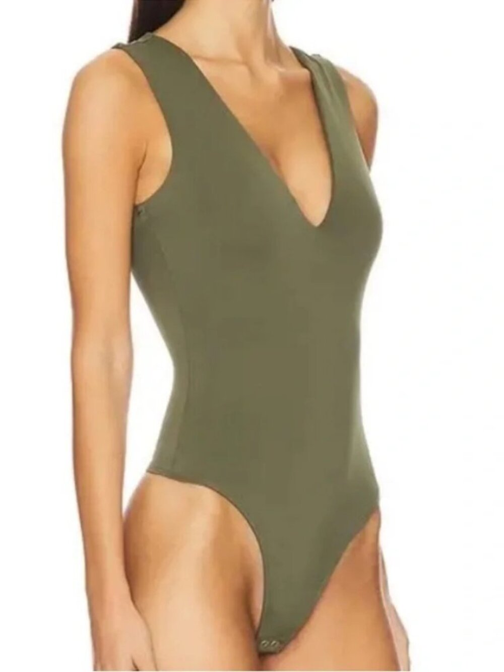 Abercrombie & Fitch olive green sleeveless bodysuit